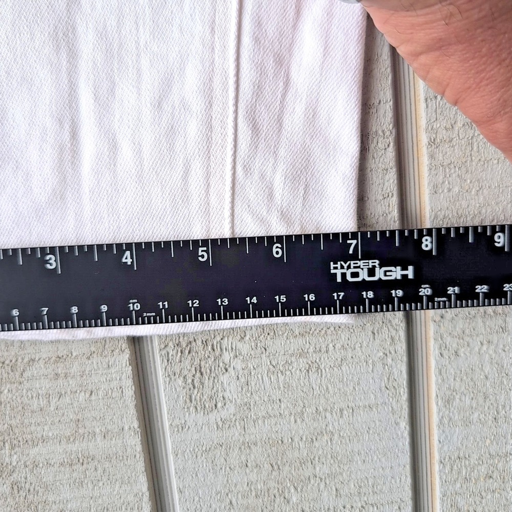 Jil Sander Uniqlo Selvedge Jeans Womens 33 White Cotton Spandex RN139864 - Picture 5 of 10